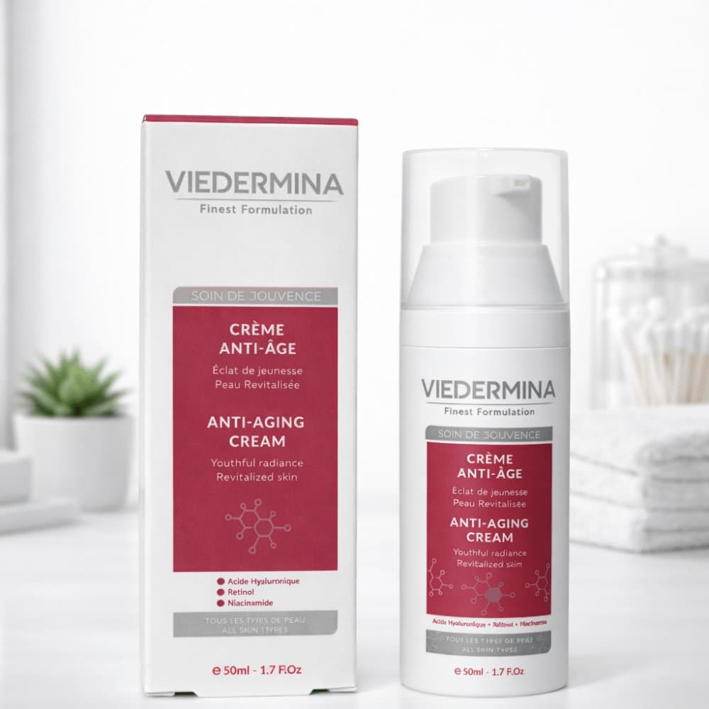 Crème Anti-Âge Soin de Jouvence Viedermina — Rétinol & Acide hyaluronique, 50 ml