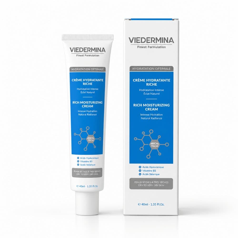Crème Hydratante Riche Viedermina — Peaux sèches à très sèches, 40 ml