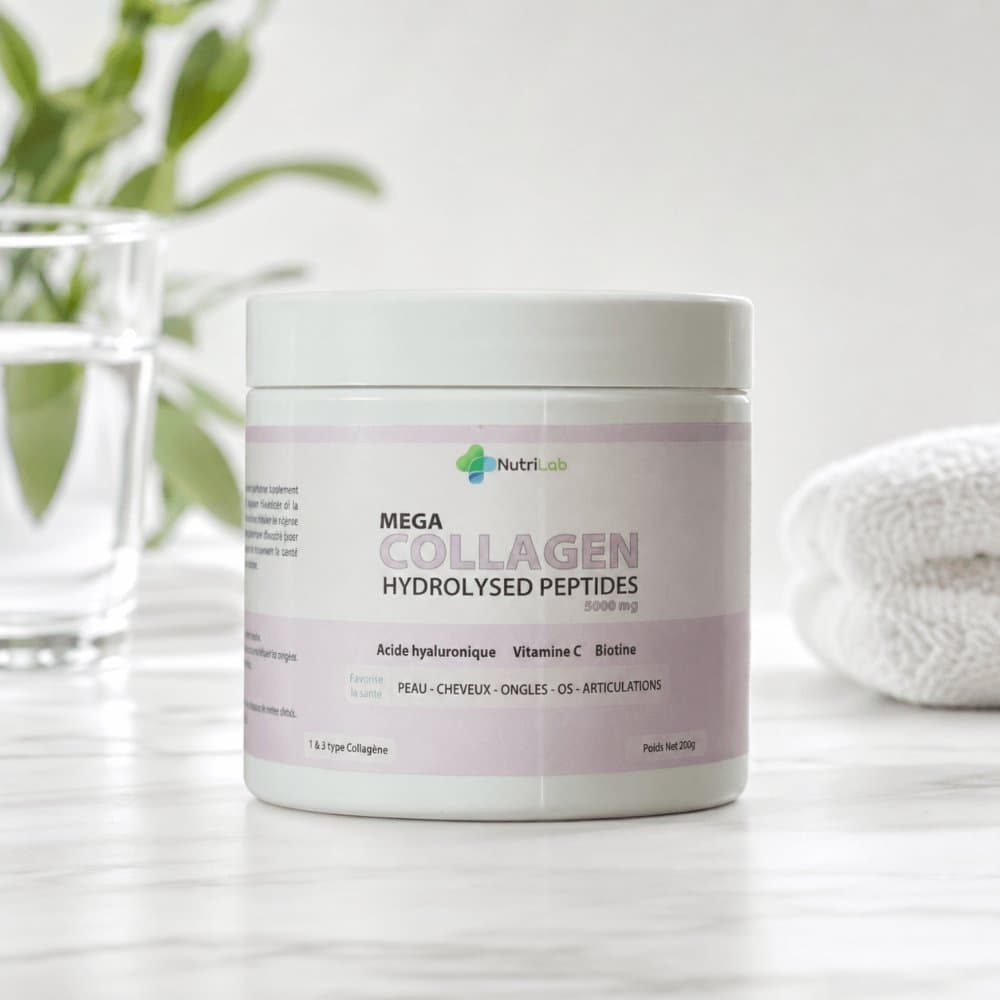 Mega Collagen — Peptides de collagène hydrolysé 5000 mg, poudre 200 g