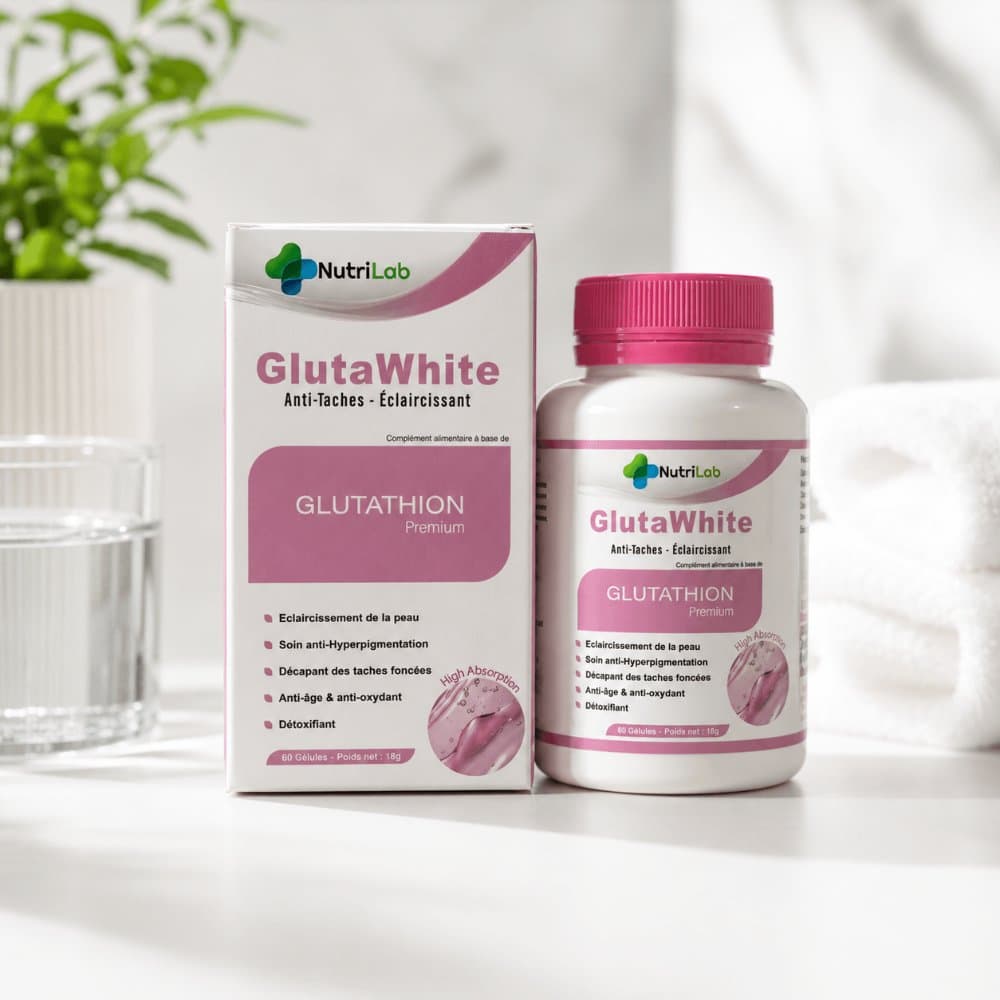 GlutaWhite NutriLab — Glutathion Premium, Éclat & Teint unifié, 60 gélules