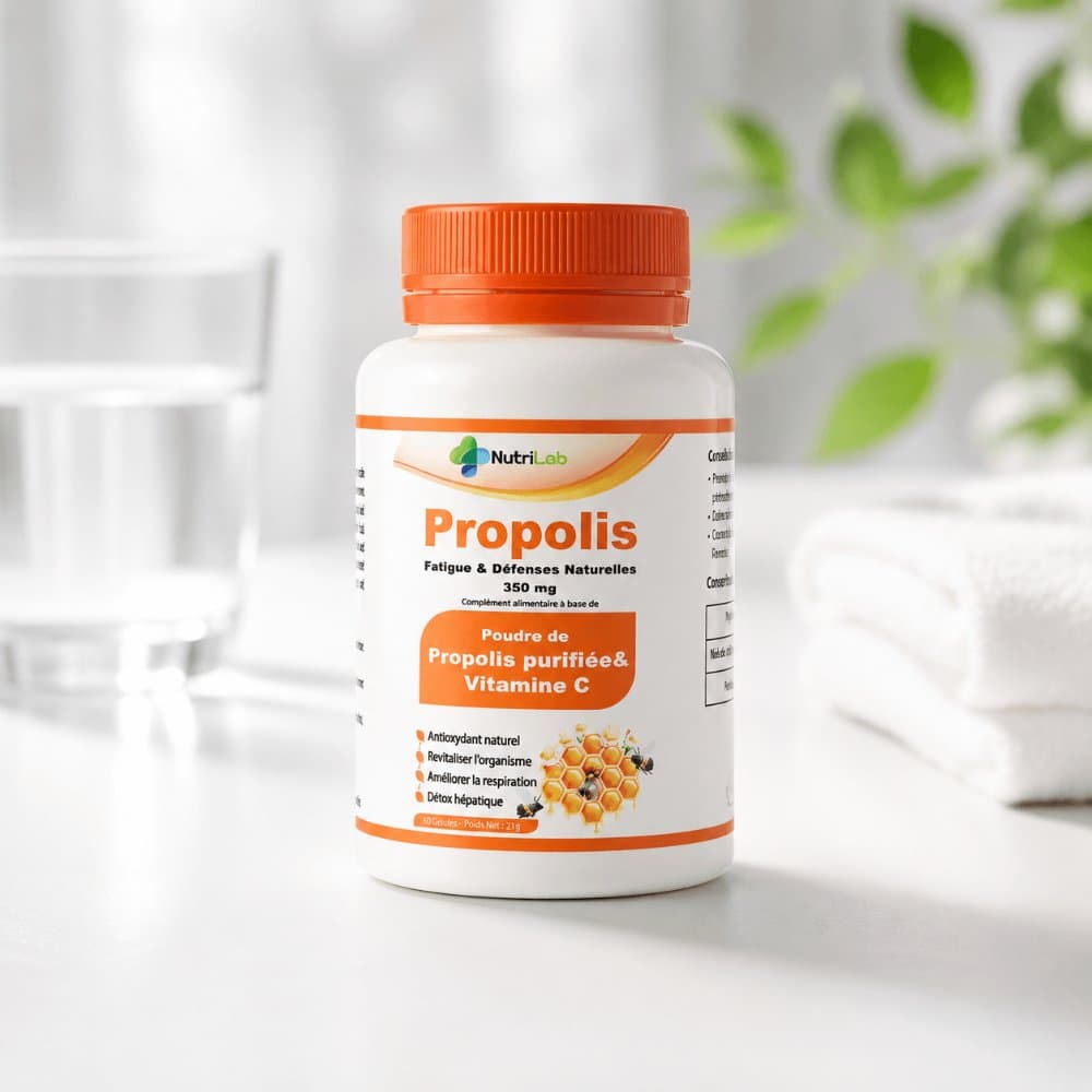 Propolis NutriLab — Défenses naturelles & Anti-fatigue, 60 gélules