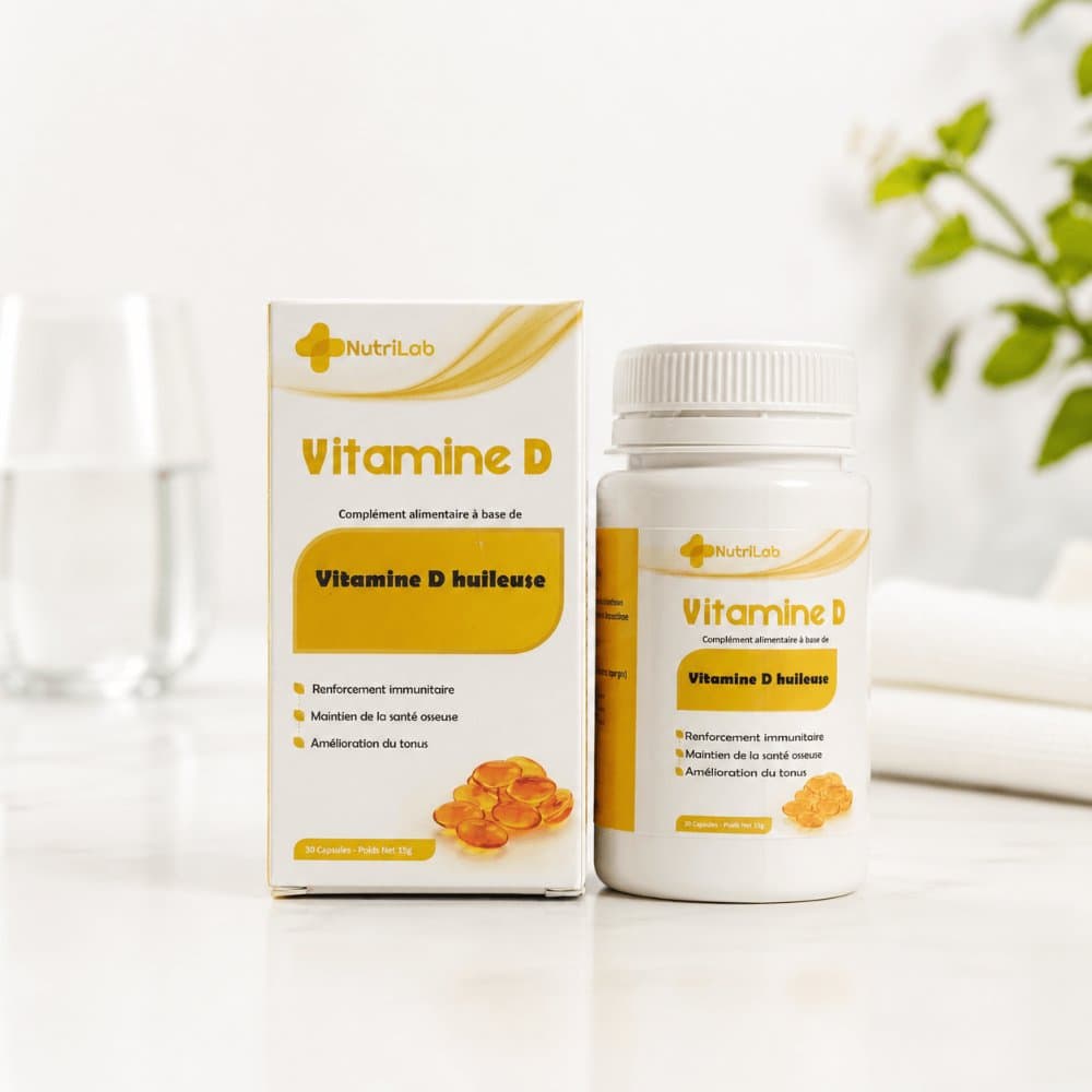Vitamine D huileuse NutriLab — Immunité & Os