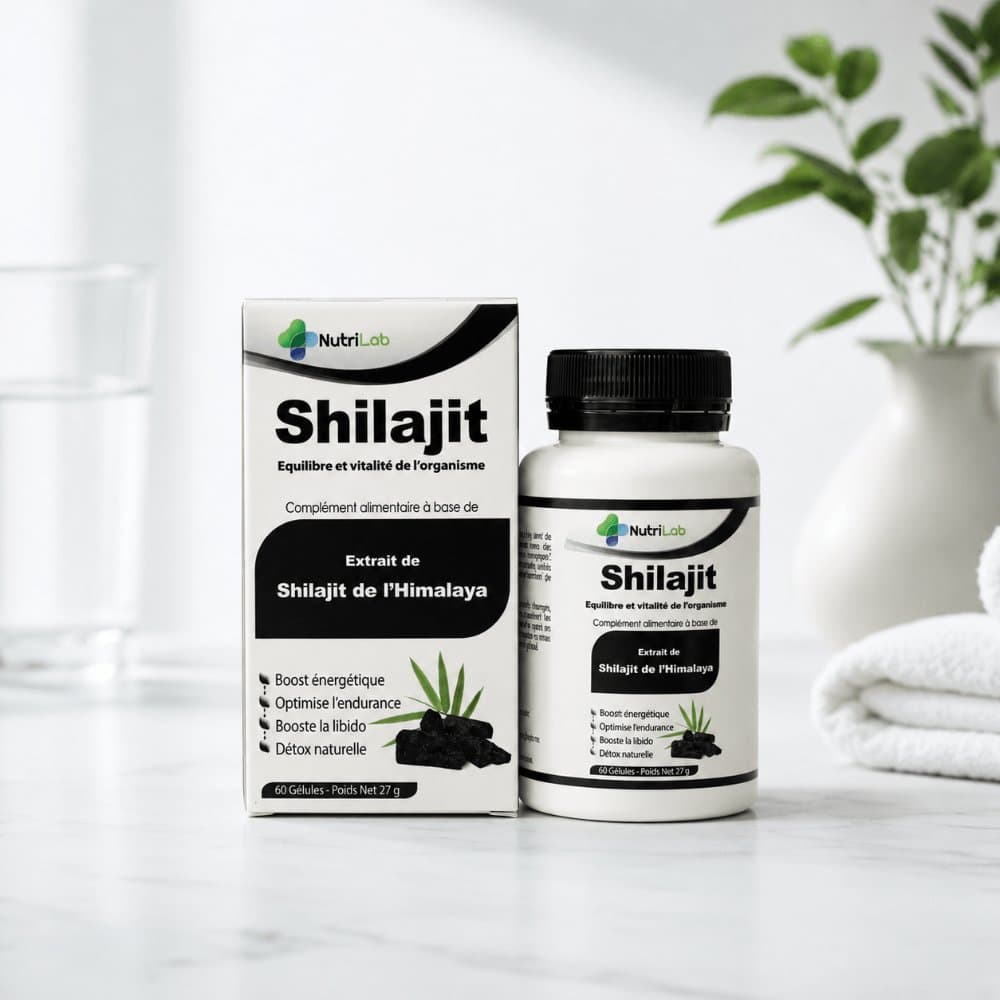 Shilajit NutriLab — Énergie, Endurance & Vitalité, 60 gélules