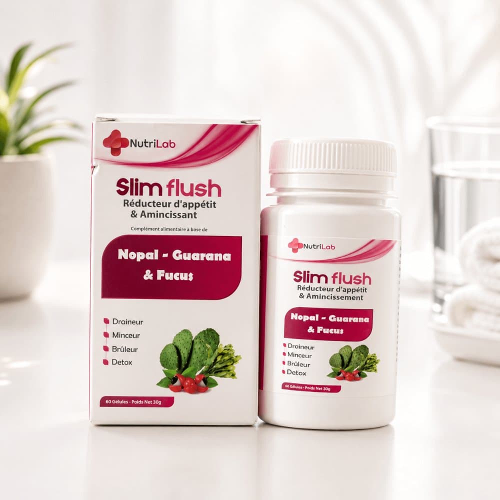 Slim Flush NutriLab — Coupe-faim & Minceur, 60 gélules