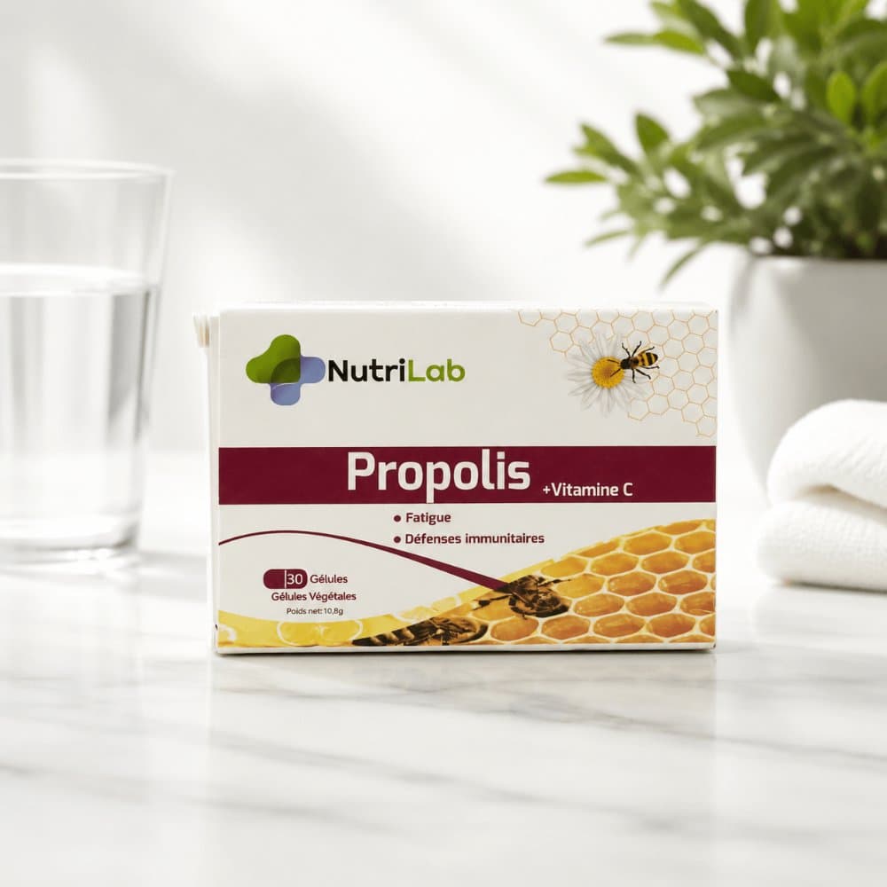 Propolis + Vitamine C NutriLab — Fatigue & Défenses immunitaires