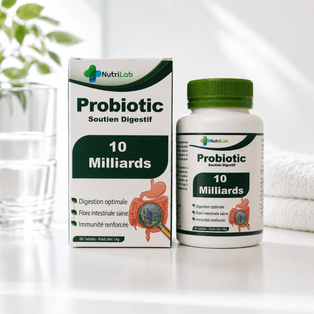 Probiotic NutriLab 10 milliards — Confort digestif, 60 gélules